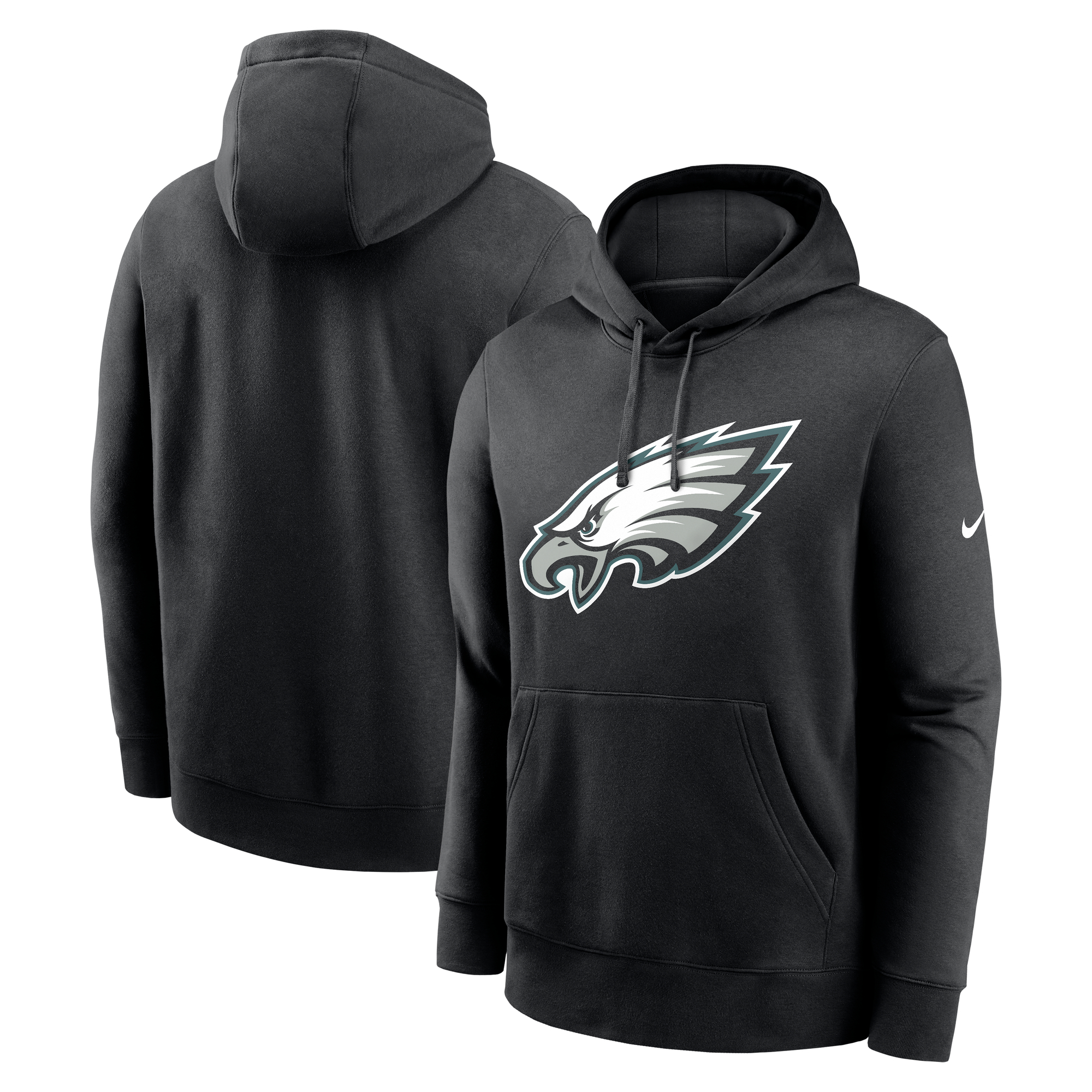 Men's Nike Black Philadelphia Eagles Club Fleece Pullover Hoodie