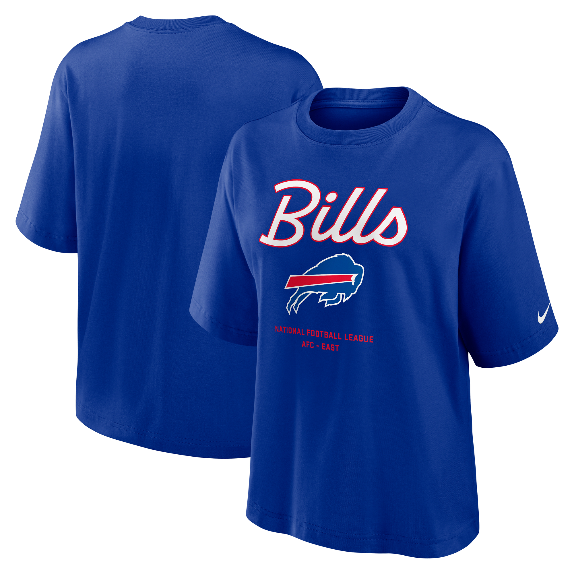 Women's Nike Royal Buffalo Bills Essential Boxy T-Shirt