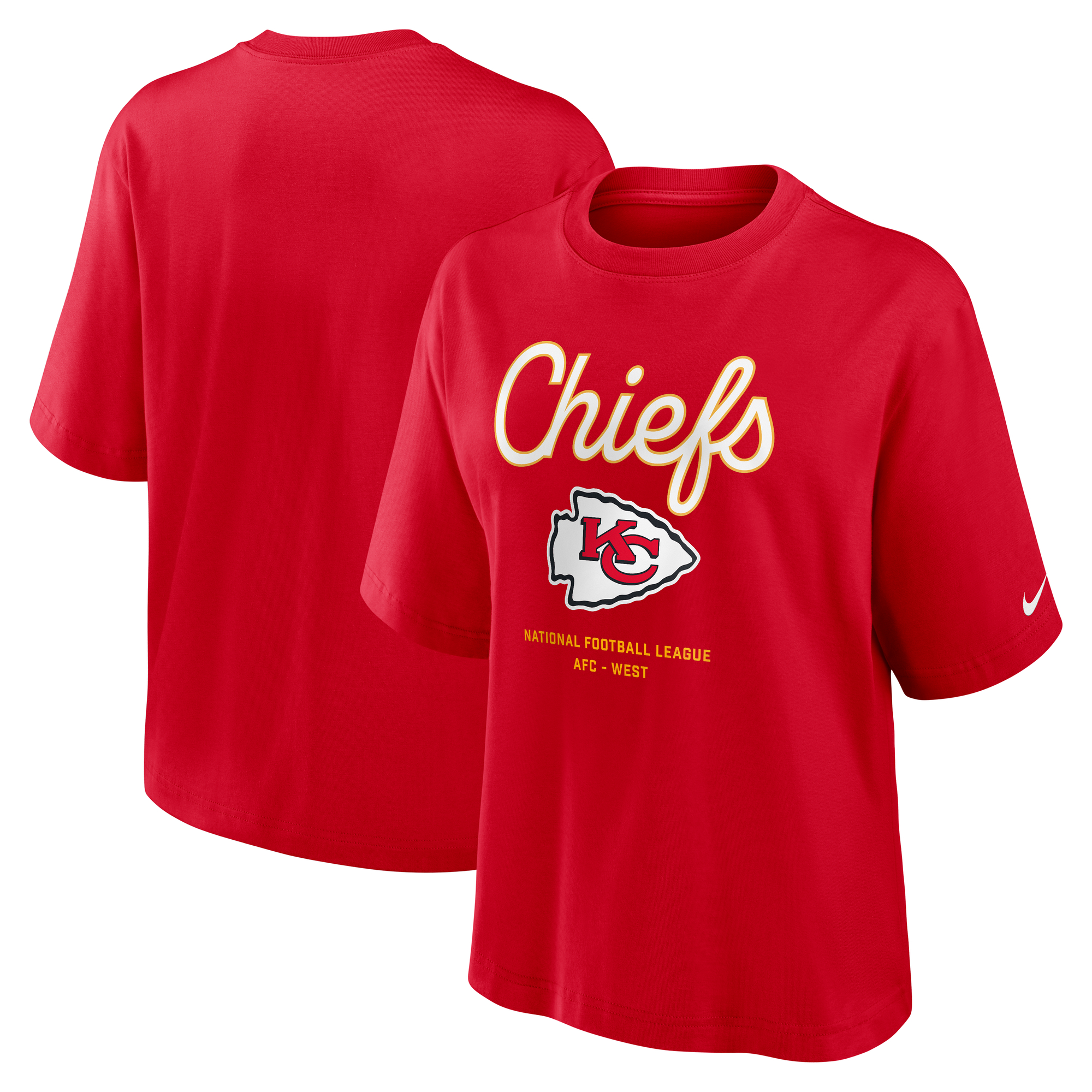 Women's Nike Red Kansas City Chiefs Essential Boxy T-Shirt