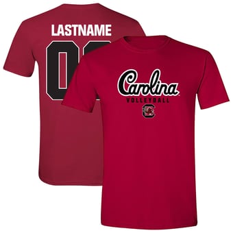 Unisex Garnet South Carolina Gamecocks Women's Volleyball NIL Pick-A-Player Shirsey Short Sleeve T-Shirt