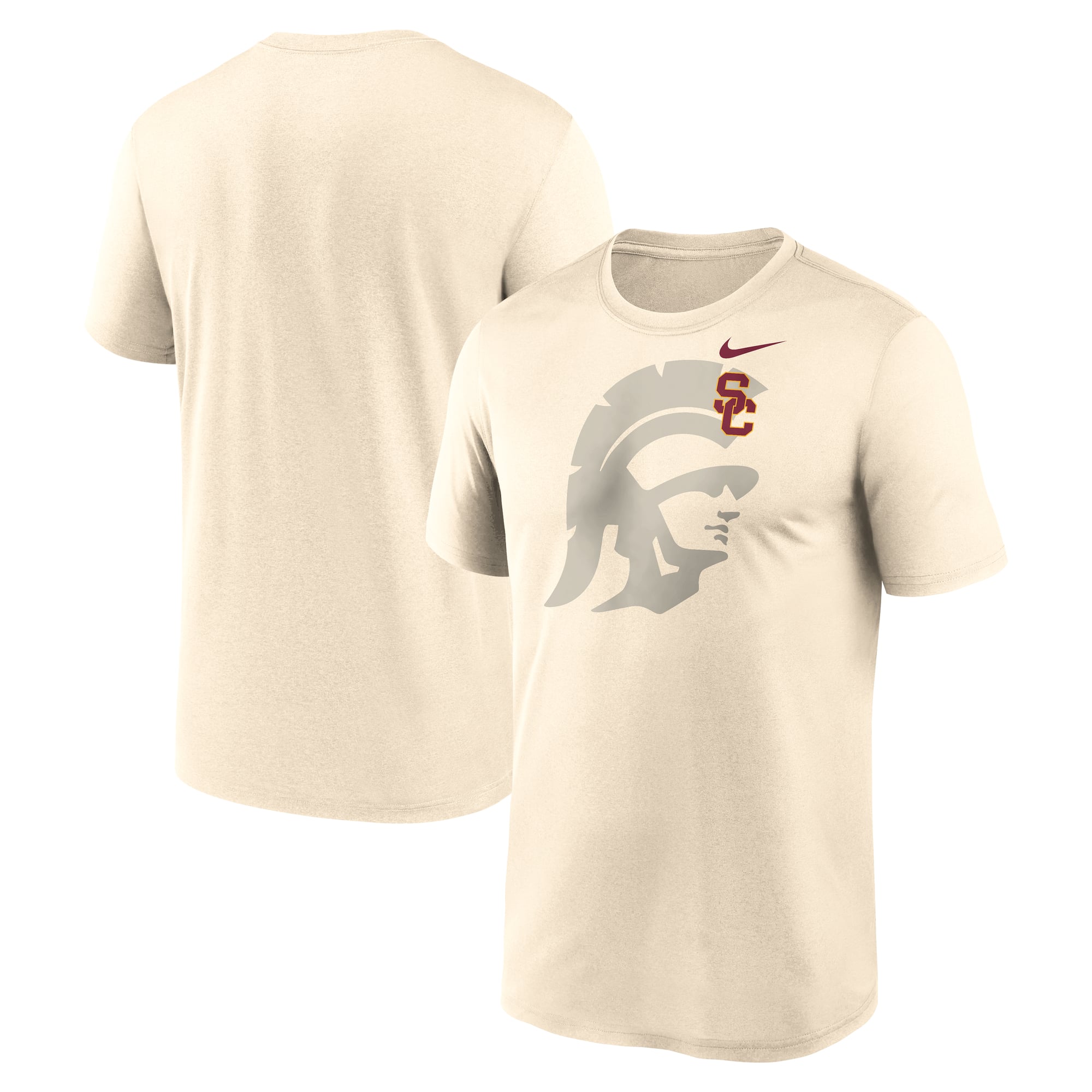 Men's Nike Natural USC Trojans Campus Shadow Legend Performance T-Shirt
