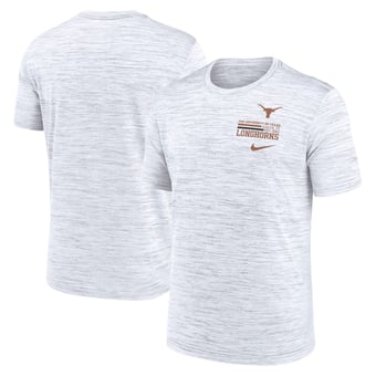 Men's Nike White Texas Longhorns Velocity Stacked Dri-FIT T-Shirt
