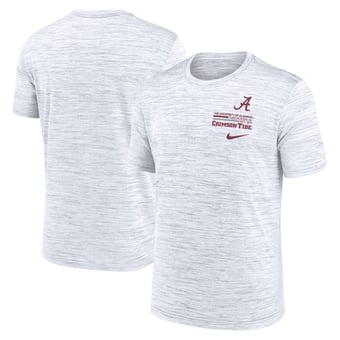 Men's Nike White Alabama Crimson Tide Velocity Stacked Dri-FIT T-Shirt