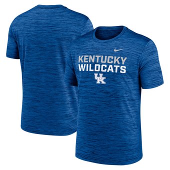 Men's Nike Royal Kentucky Wildcats Campus Center Stack Velocity Dri-FIT T-Shirt