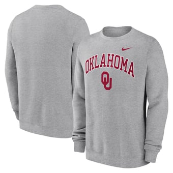 Men's Nike Gray Oklahoma Sooners Arch Pullover Sweatshirt