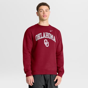 Men's Nike Crimson Oklahoma Sooners Arch Pullover Sweatshirt