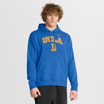 Men's Nike Blue UCLA Bruins Club Fleece Arch Pullover Hoodie