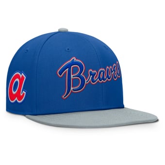 Men's Fanatics  Royal/Gray Atlanta Braves Yard Fitted Hat