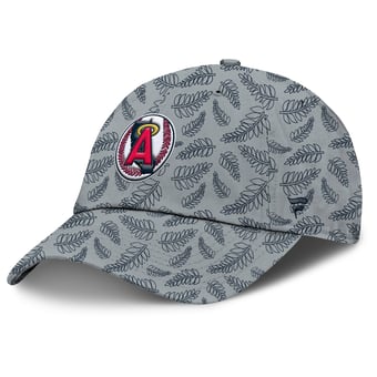 Women's Fanatics  Gray California Angels Cooperstown Collection Shift Adjustable Hat