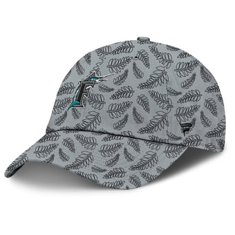 Women's Fanatics  Gray Florida Marlins Cooperstown Collection Shift Adjustable Hat