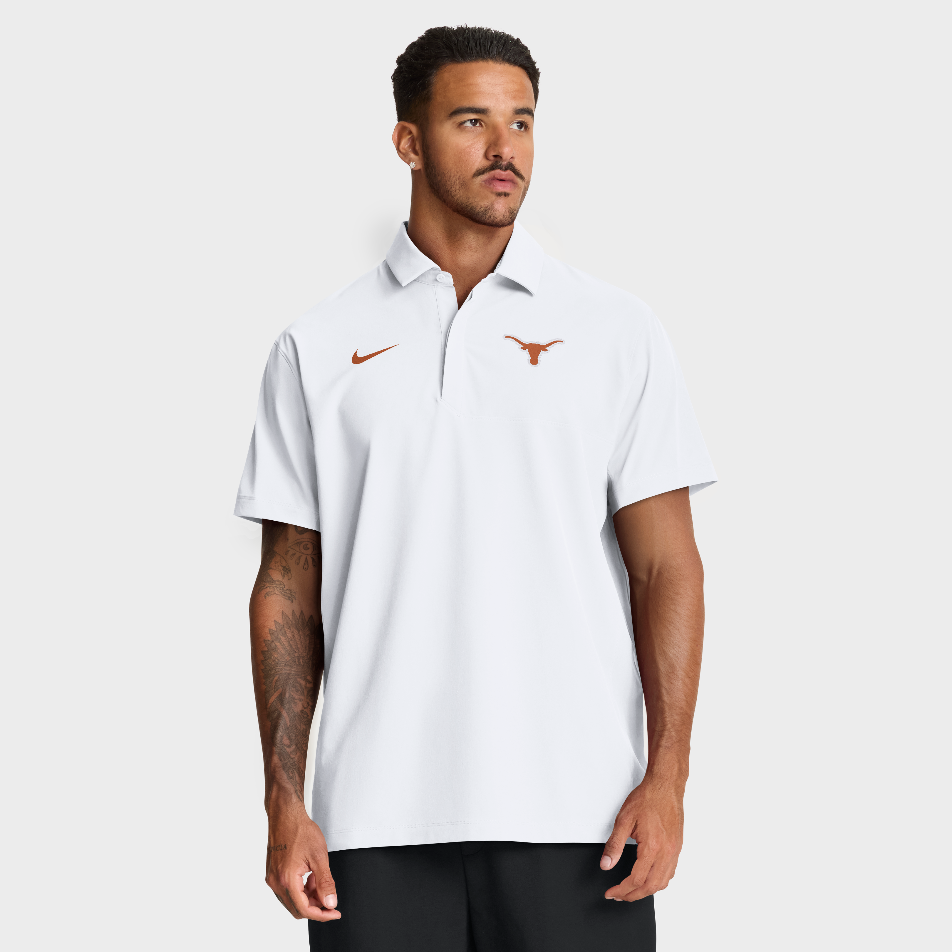 Men's Nike White Texas Longhorns Coaches Sideline Dri-FIT Polo
