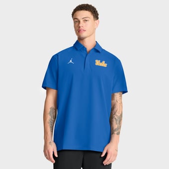 Men's Jordan Brand Blue UCLA Bruins Coaches Sideline Dri-FIT Polo