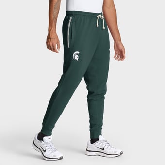 Men's Nike Green Michigan State Spartans Sideline Standard Issue Dri-FIT Taper Pants