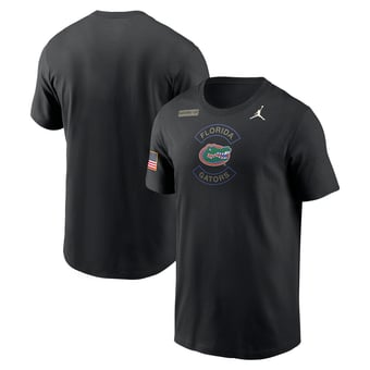 Men's Jordan Brand Black Florida Gators 2025 Military Appreciation Dri-FIT T-Shirt
