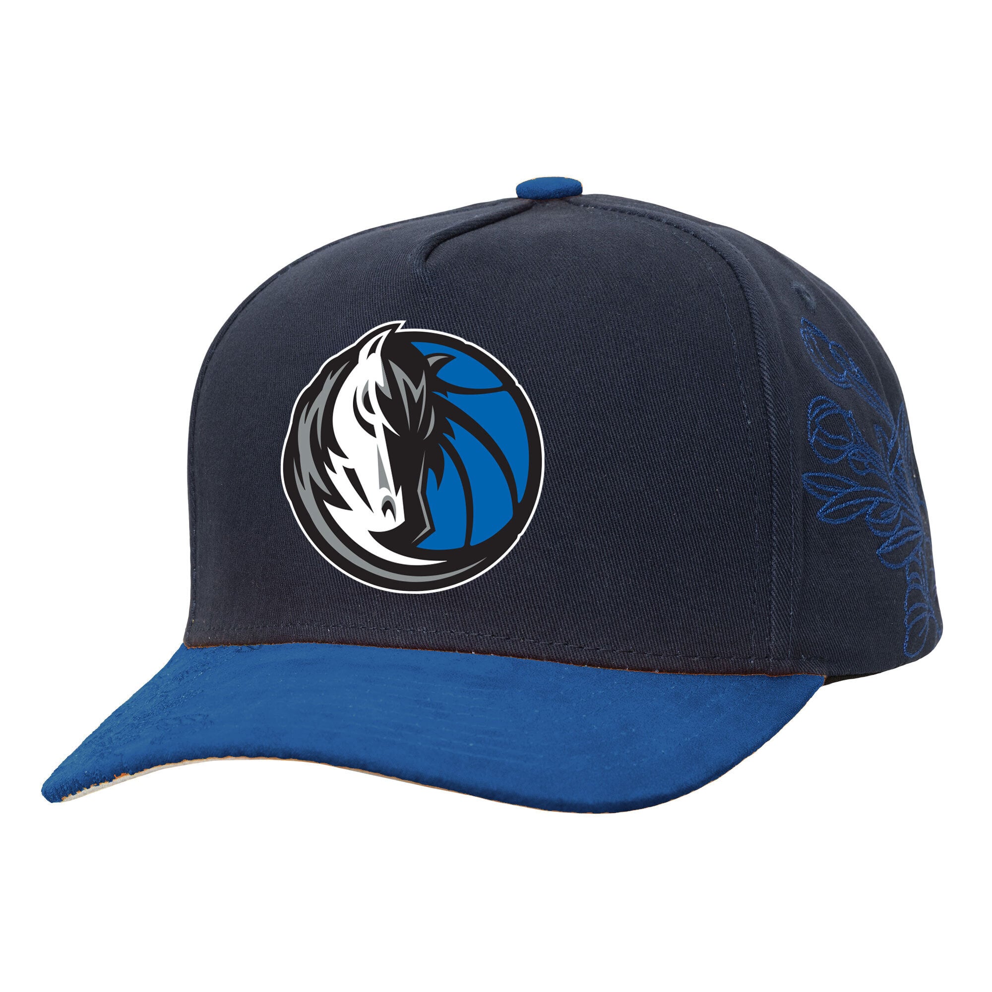 Men's Mitchell & Ness Navy/Blue Dallas Mavericks May Flowers Adjustable Hat