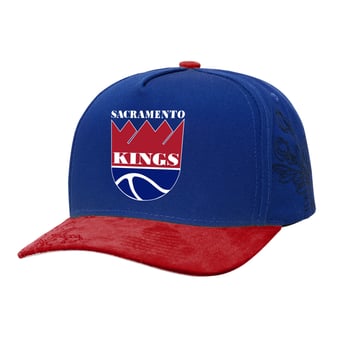 Men's Mitchell & Ness  Blue/Red Sacramento Kings May Flowers Adjustable Hat