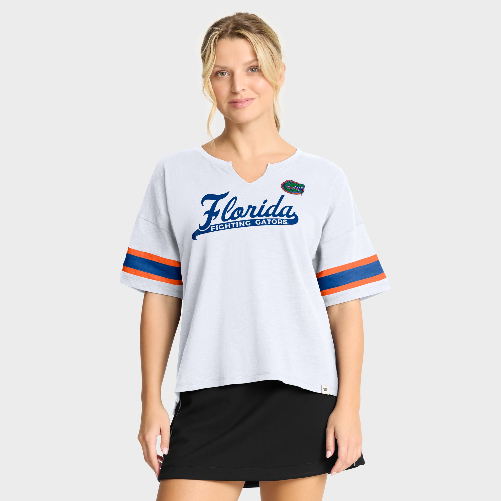 Women's Fanatics White Florida Gators Hometown Premium Script T-Shirt
