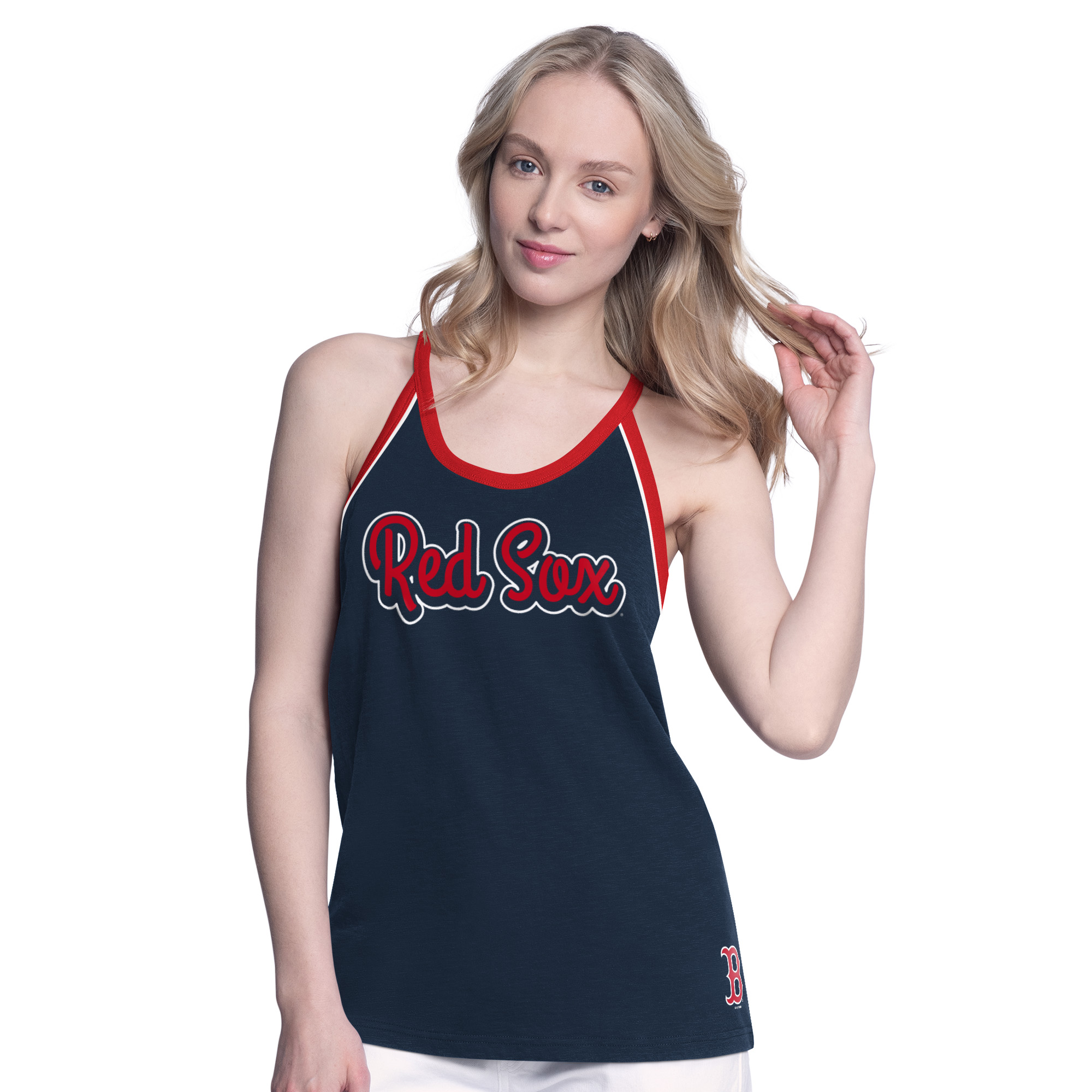 Women’s G-III 4Her by Carl Banks Red Boston Red Sox Curveball Racerback Tank Top Women’s G-III 4Her by Carl Banks Red Boston Red Sox Curveball Racerback Tank Top