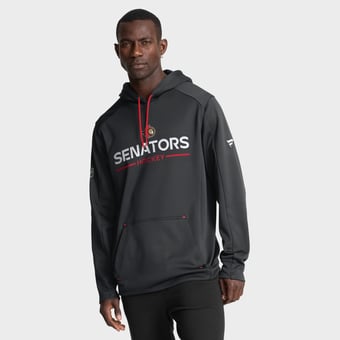 Men's Fanatics Black Ottawa Senators Authentic Pro Rink Hoodie