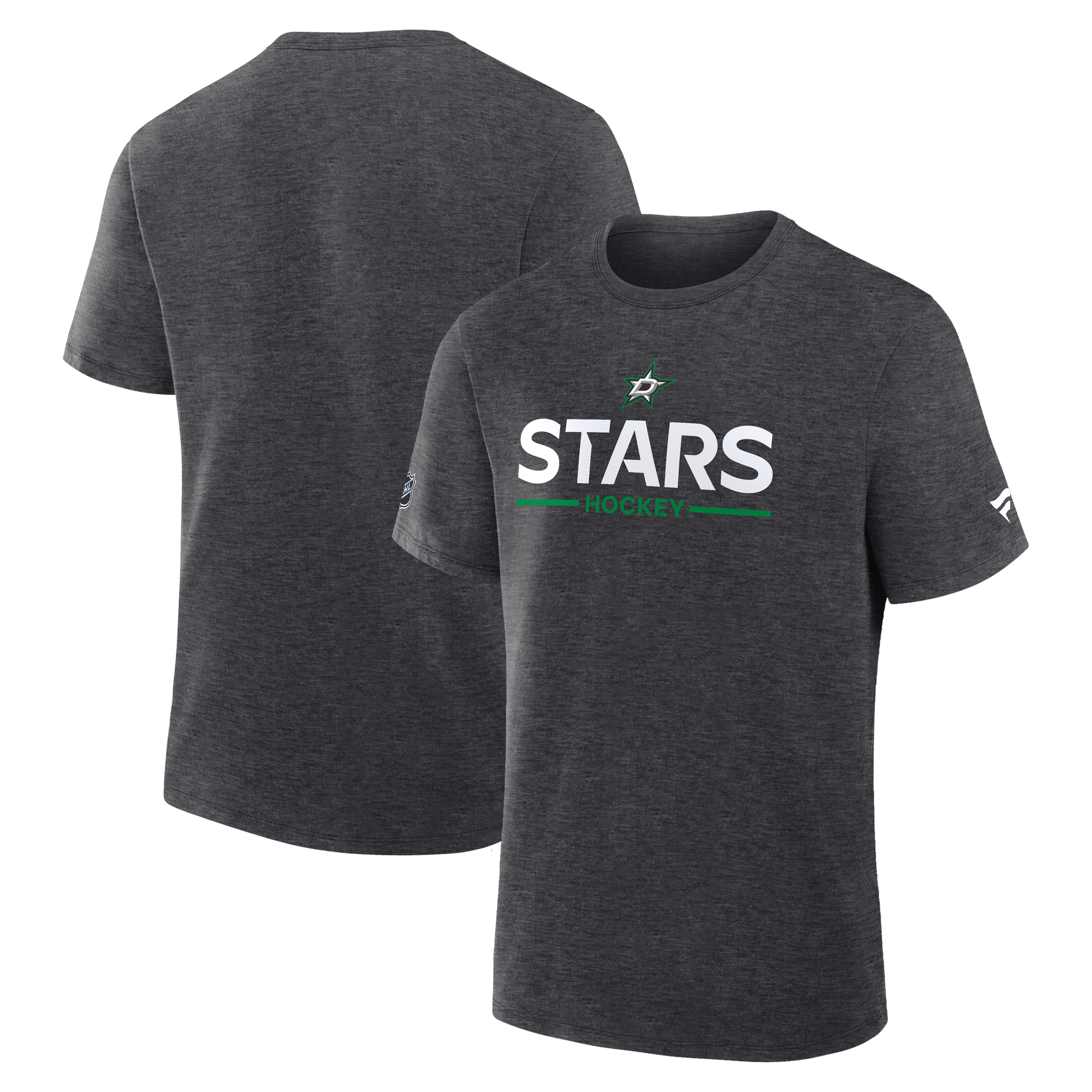 Men's Fanatics Charcoal Dallas Stars Authentic Pro Primary T-Shirt