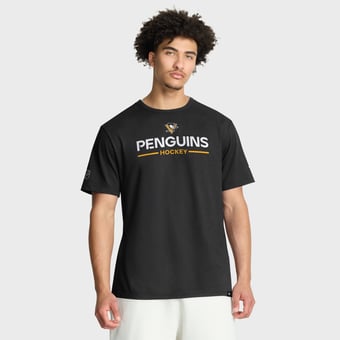 Men's Fanatics Black Pittsburgh Penguins Authentic Pro Primary T-Shirt