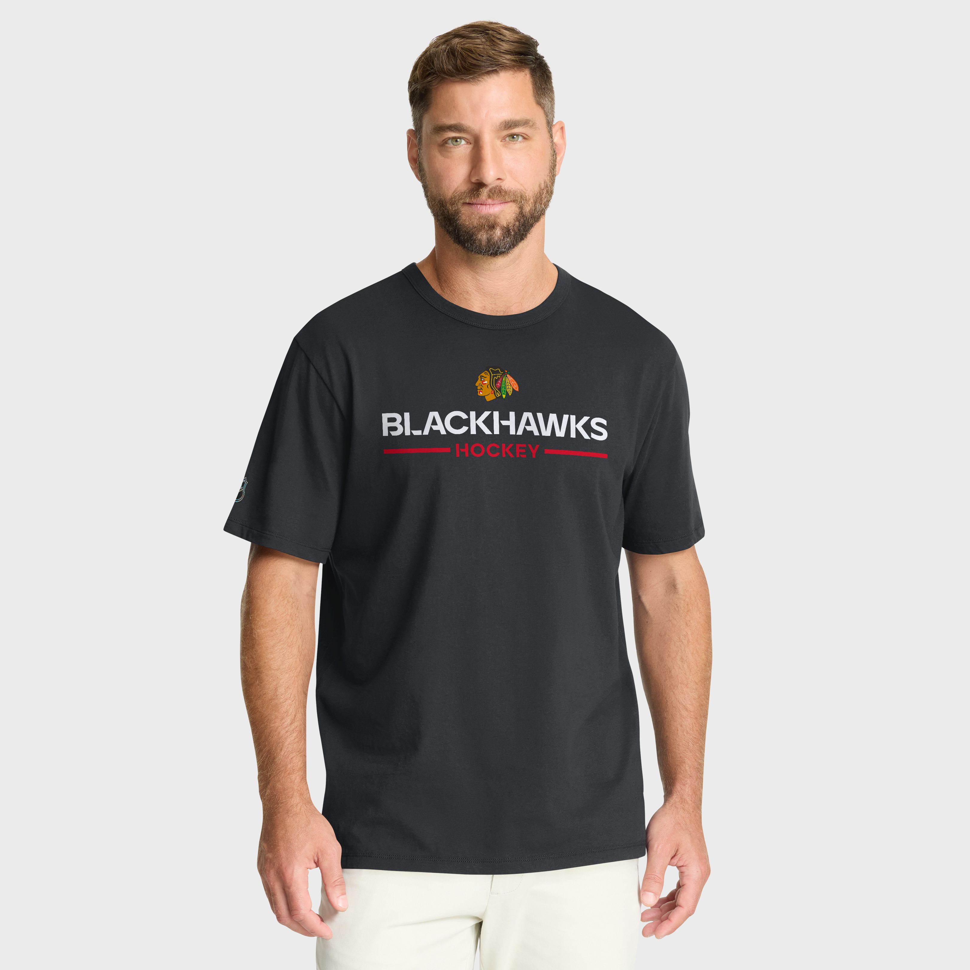 Men's Fanatics Black Chicago Blackhawks Authentic Pro Primary T-Shirt
