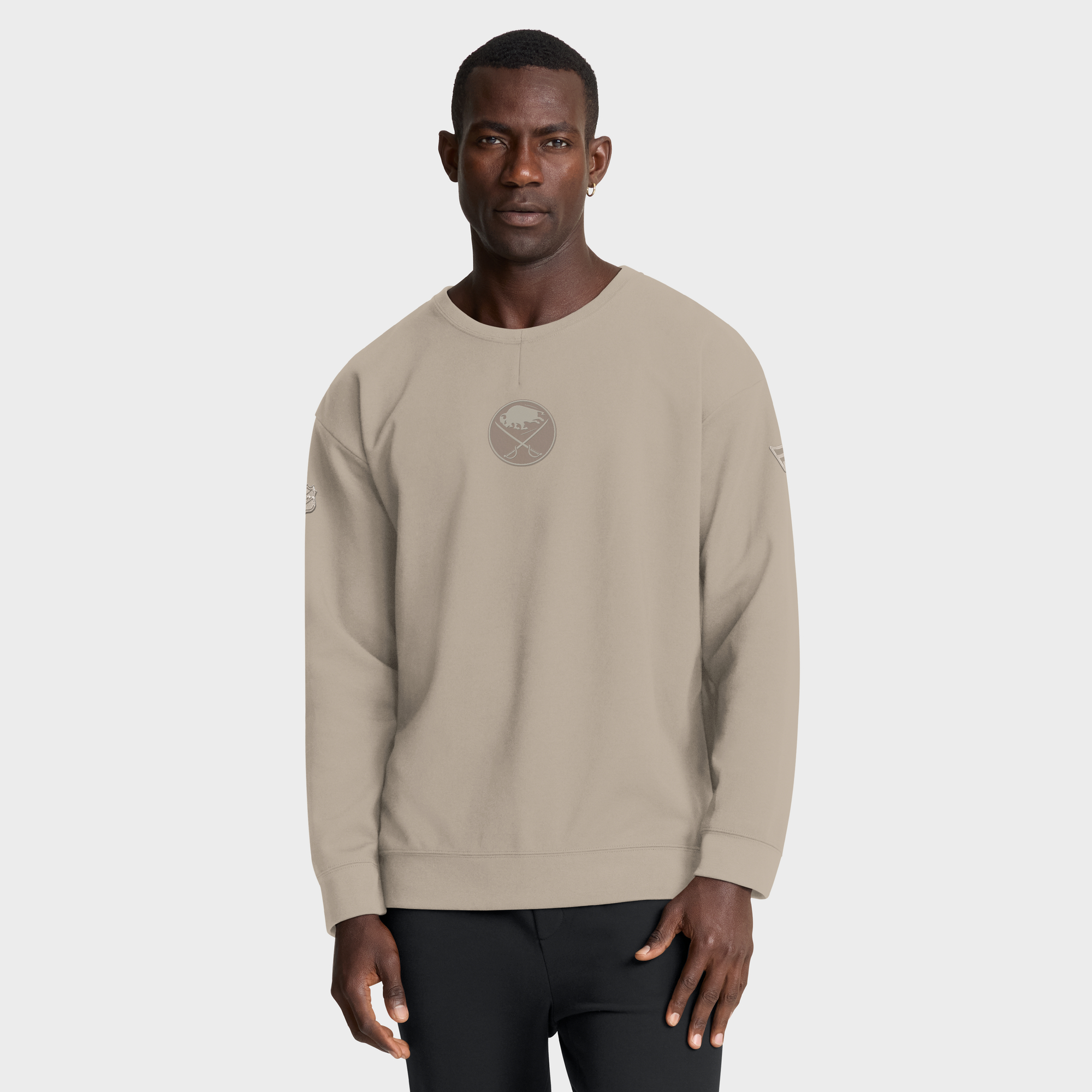 Men’s Fanatics Tan Buffalo Sabres Authentic Pro Road Tri-Blend Sweatshirt Men’s Fanatics Tan Buffalo Sabres Authentic Pro Road Tri-Blend Sweatshirt