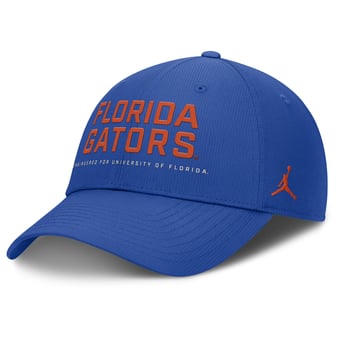 Men's Jordan Brand Royal Florida Gators 2025 On-Field Gameday Club Adjustable Hat