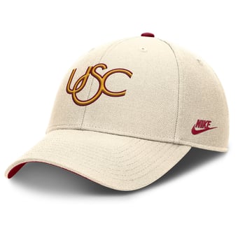 Men's Nike Natural USC Trojans Rise Legacy Adjustable Hat
