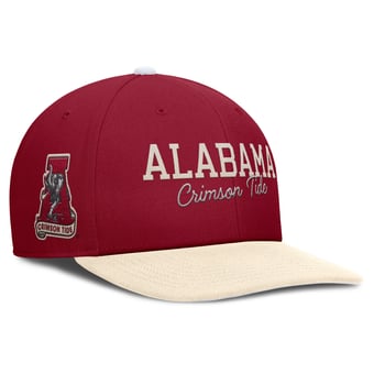 Men's Nike Crimson/Cream Alabama Crimson Tide Pro Legacy Script Snapback Hat
