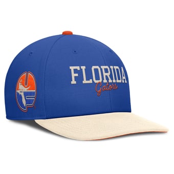 Men's Nike Royal/Cream Florida Gators Pro Legacy Script Snapback Hat