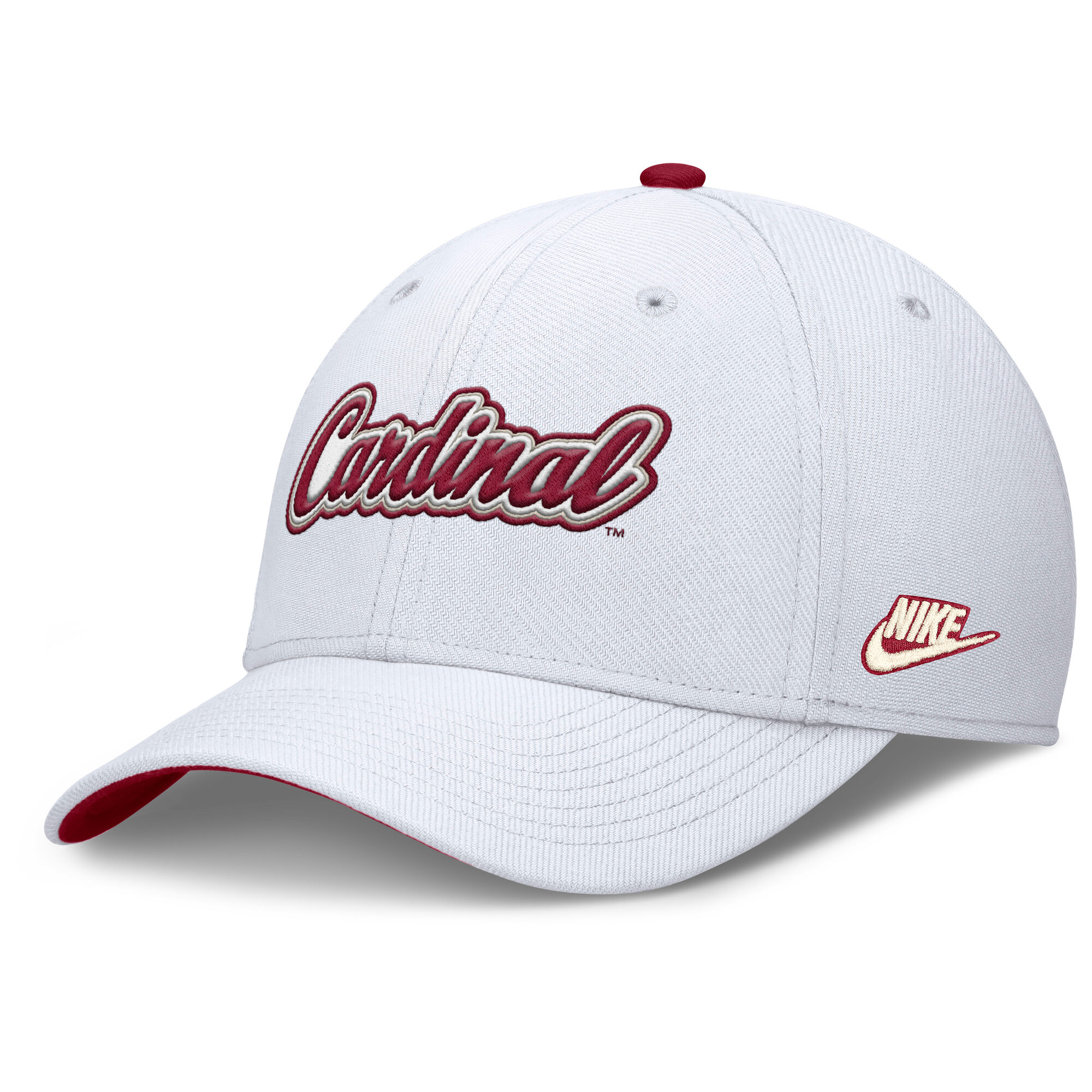 Men's Nike White Stanford Cardinal Legacy Rise Performance Flex Hat