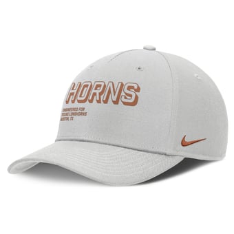 Men's Nike Gray Texas Longhorns 2025 Sideline Dust Pinched Rise Adjustable Hat