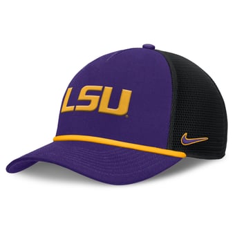 Men's Nike Purple LSU Tigers Rise Primetime Trucker Adjustable Hat