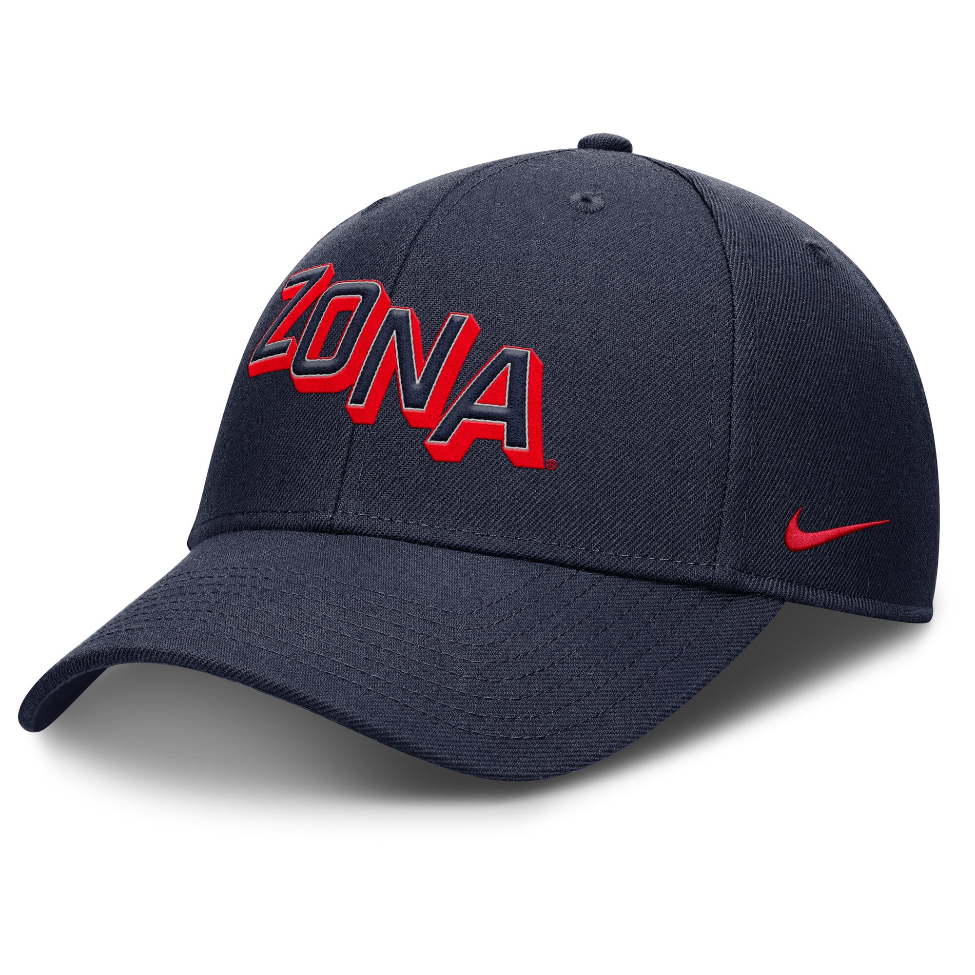 Men's Nike Navy Arizona Wildcats Slanted Primetime Rise Performance Adjustable Hat