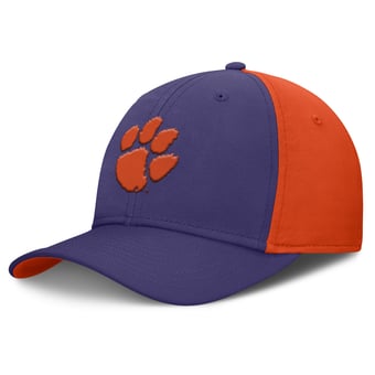 Men's Nike Purple/Orange Clemson Tigers 2025 Sideline Rise Local Performance Flex Hat