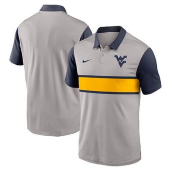 Men's Nike Gray/Navy West Virginia Mountaineers Vapor Dri-FIT Polo