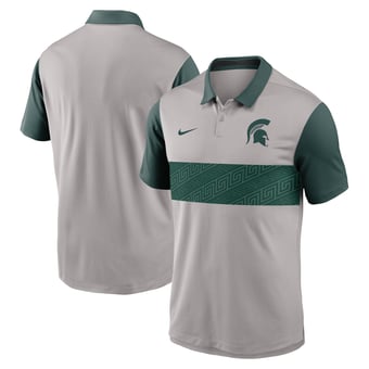 Men's Nike Gray/Green Michigan State Spartans Vapor Dri-FIT Polo