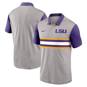 Men's Nike Gray/Purple LSU Tigers Vapor Dri-FIT Polo