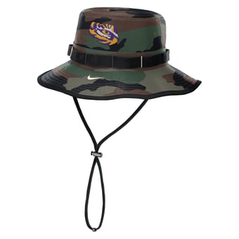 Men's Nike Camo LSU Tigers 2025 Military Appreciation Boonie Dri-FIT Bucket Hat