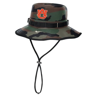 Men's Nike Camo Auburn Tigers 2025 Military Appreciation Boonie Dri-FIT Bucket Hat