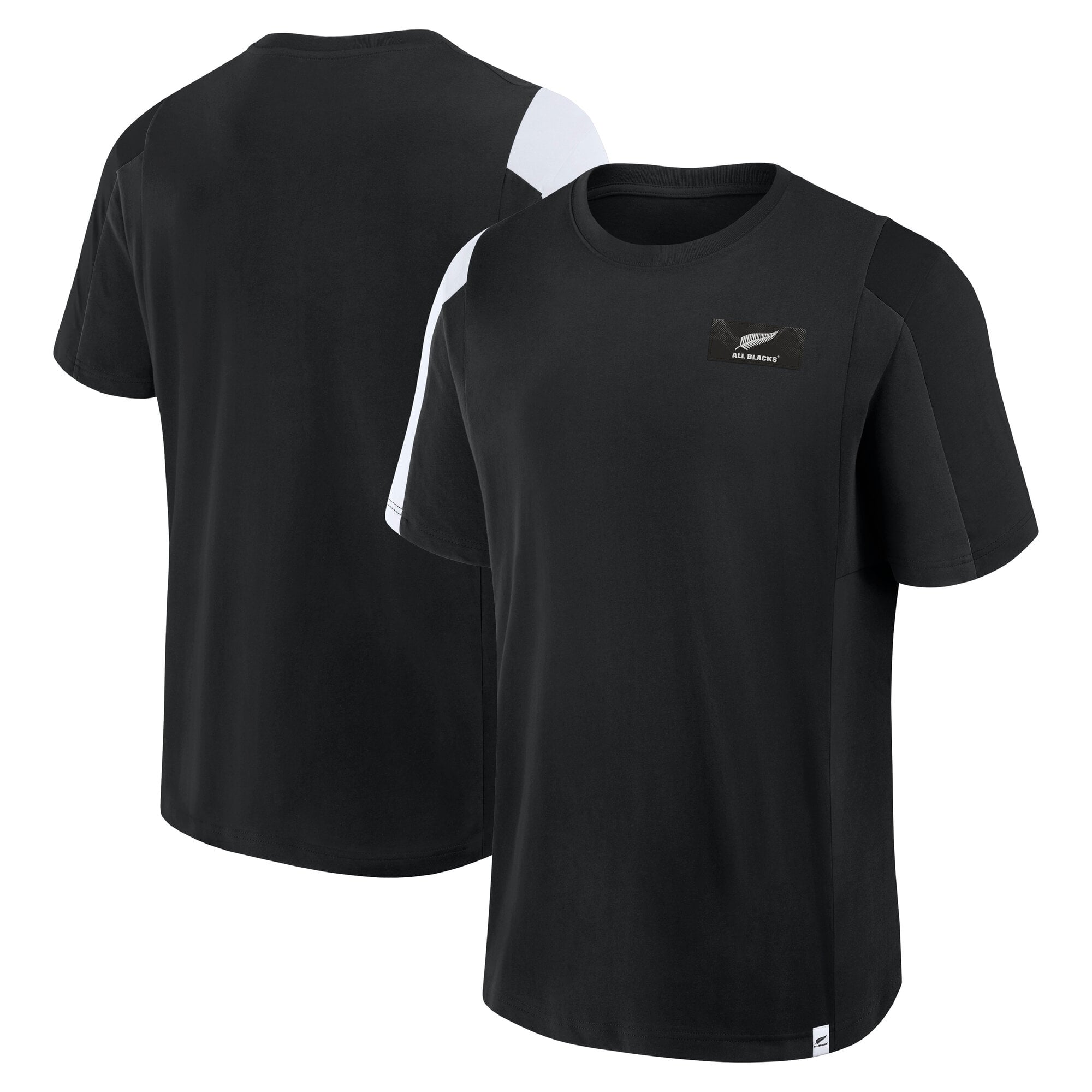T-shirt a pannelli All Blacks - Nera