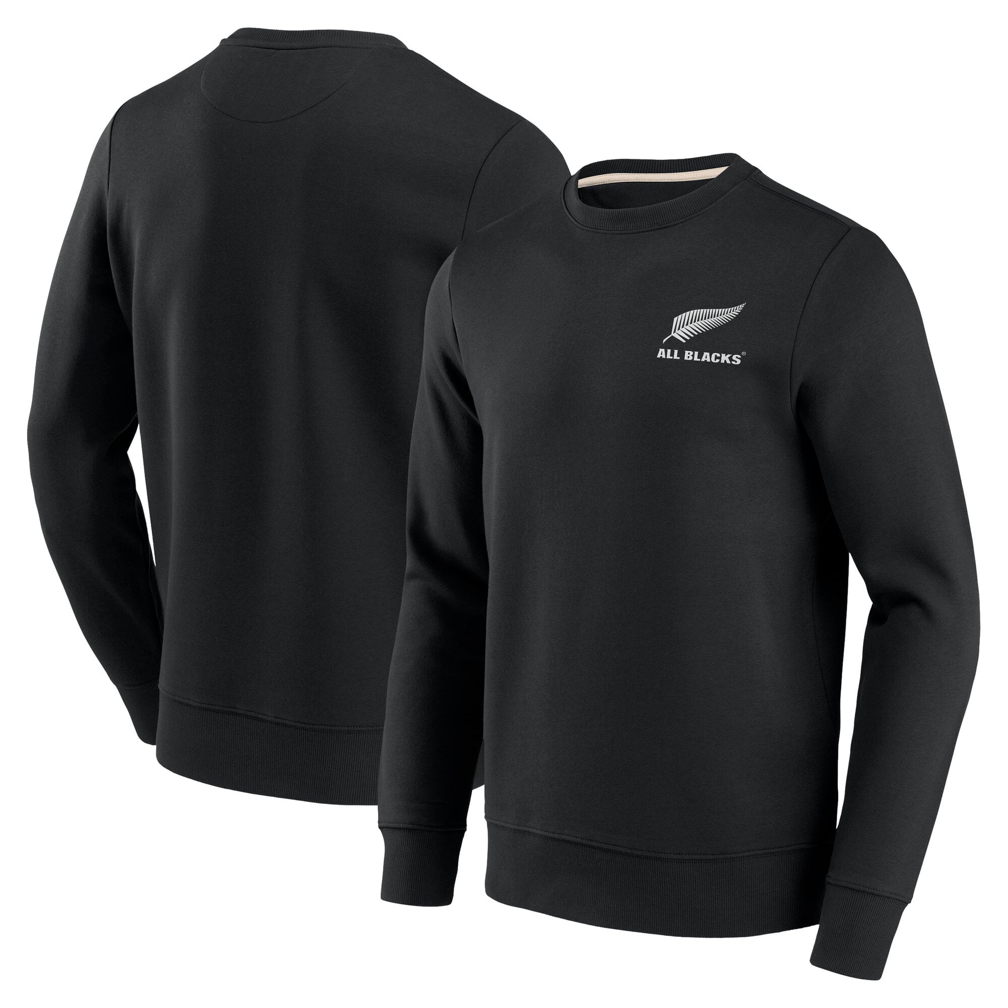 Felpa con cappuccio All Blacks Essentials Crew - Nero