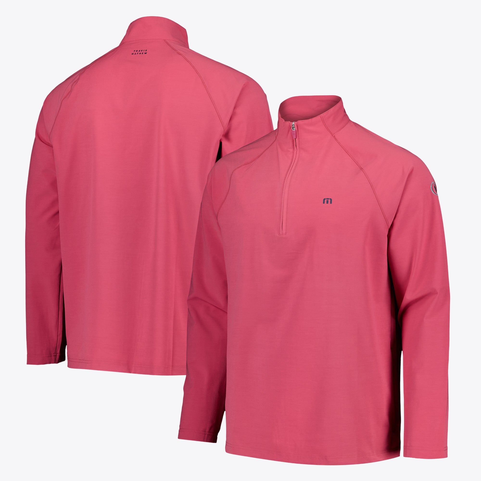 Strato intermedio con zip 1/4 The Open Travis Mathew Air Tram - Rosa