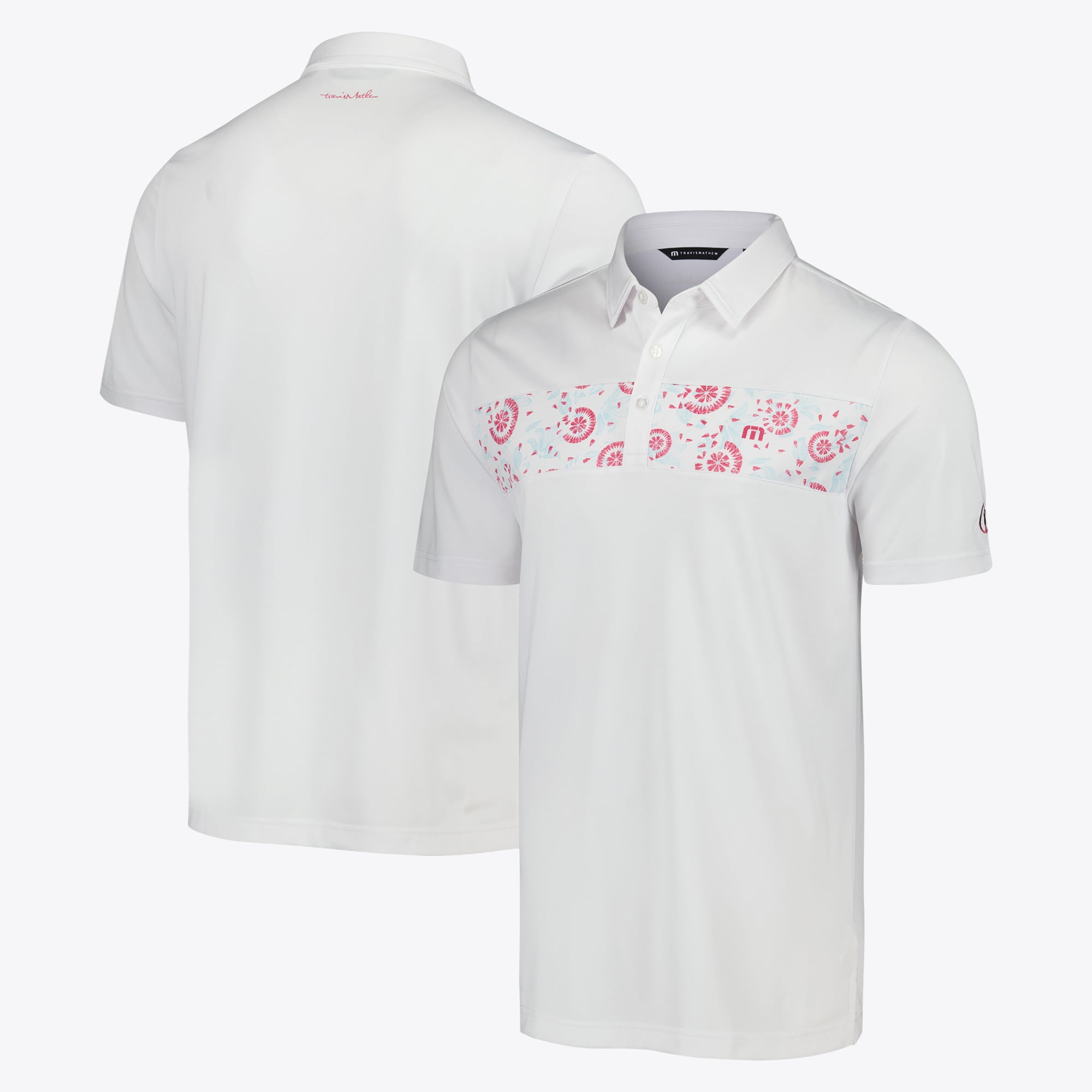 Polo The Open Travis Mathew Good Good Flourish - Bianco