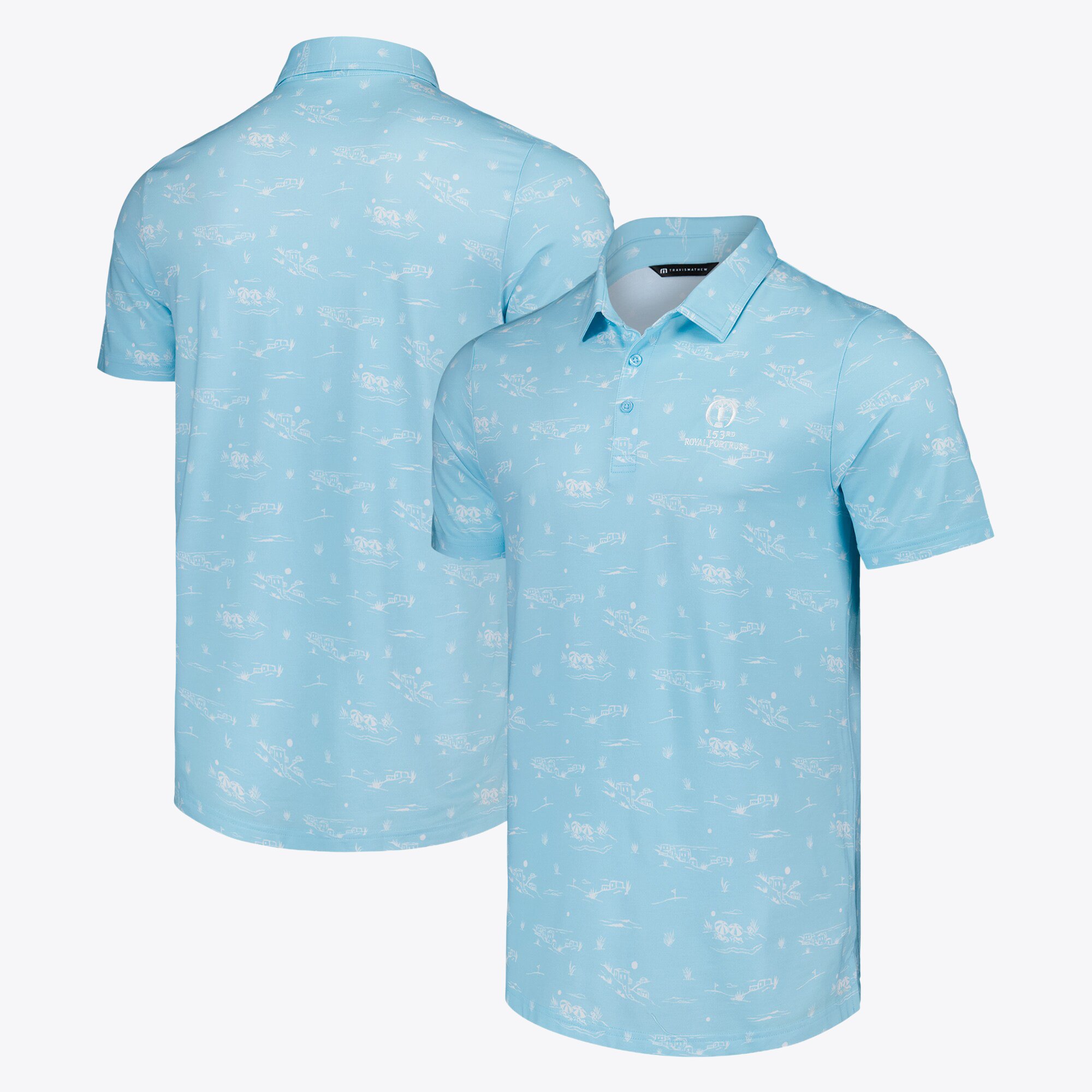 Polo The 153rd Open Royal Portrush Travis Mathew Featherweight City - Azzurro