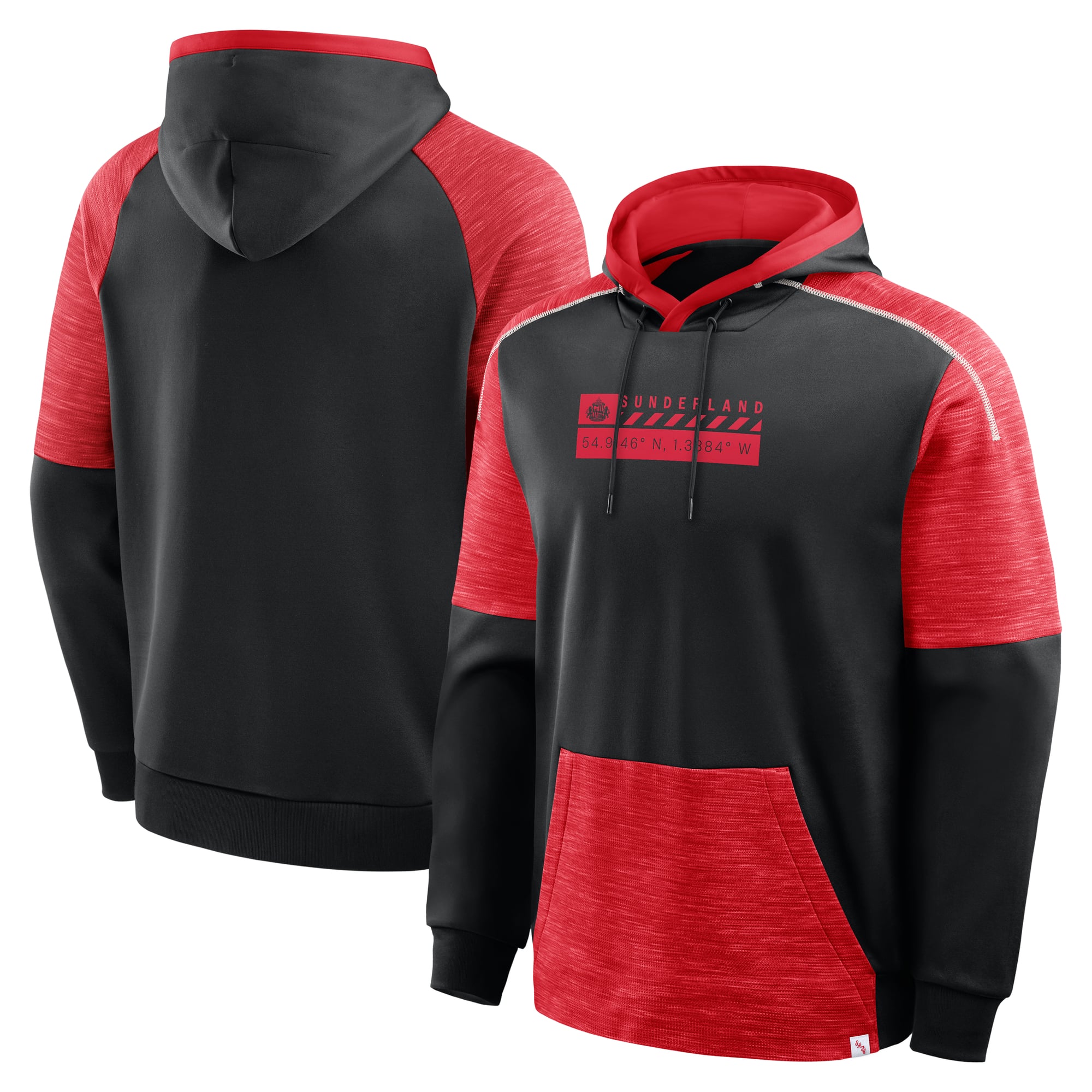 Sunderland Defender Overhead Hoodie - Nero - Uomo: retailer-supplied image