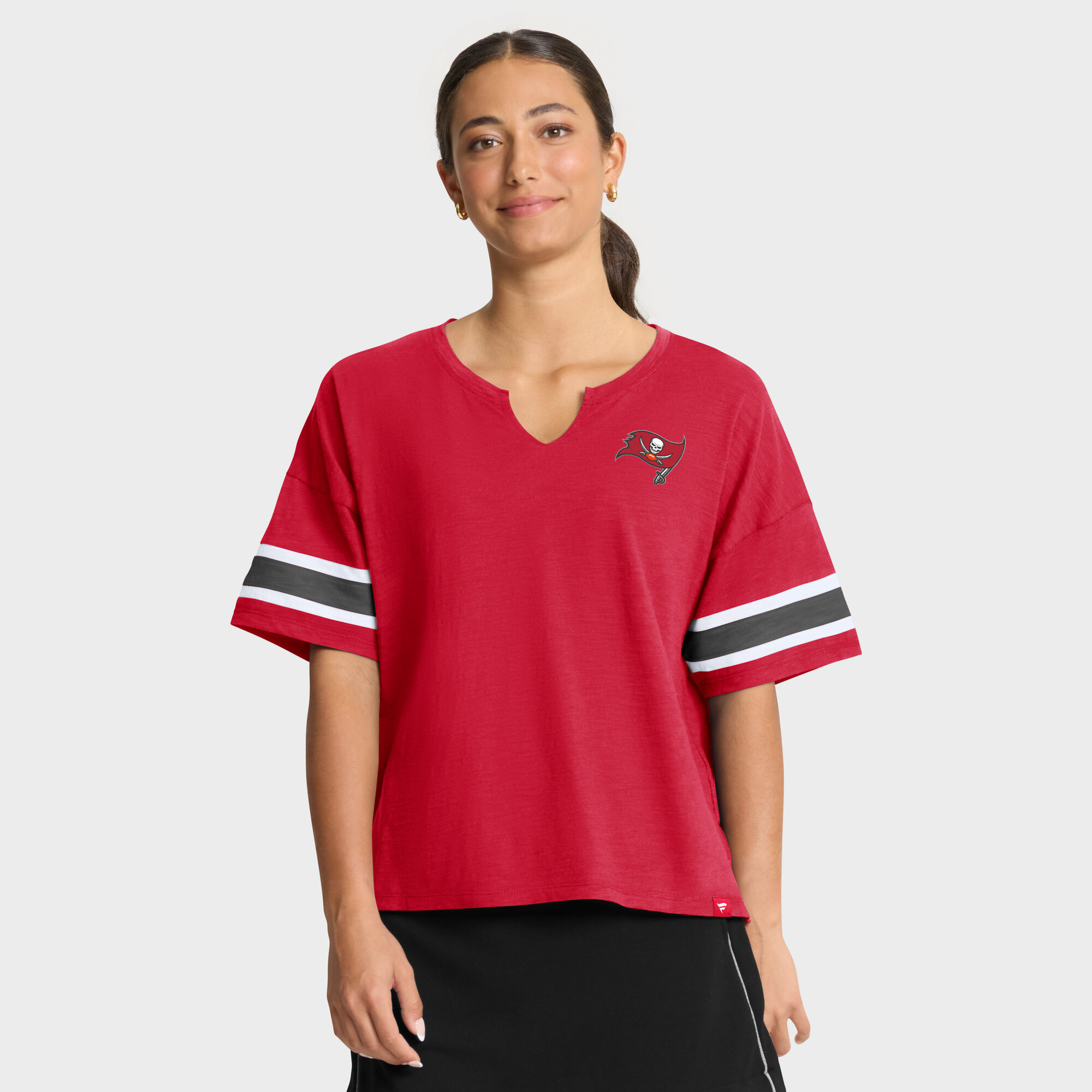 Women's Fanatics Red Tampa Bay Buccaneers Redzone Curl Route T-Shirt