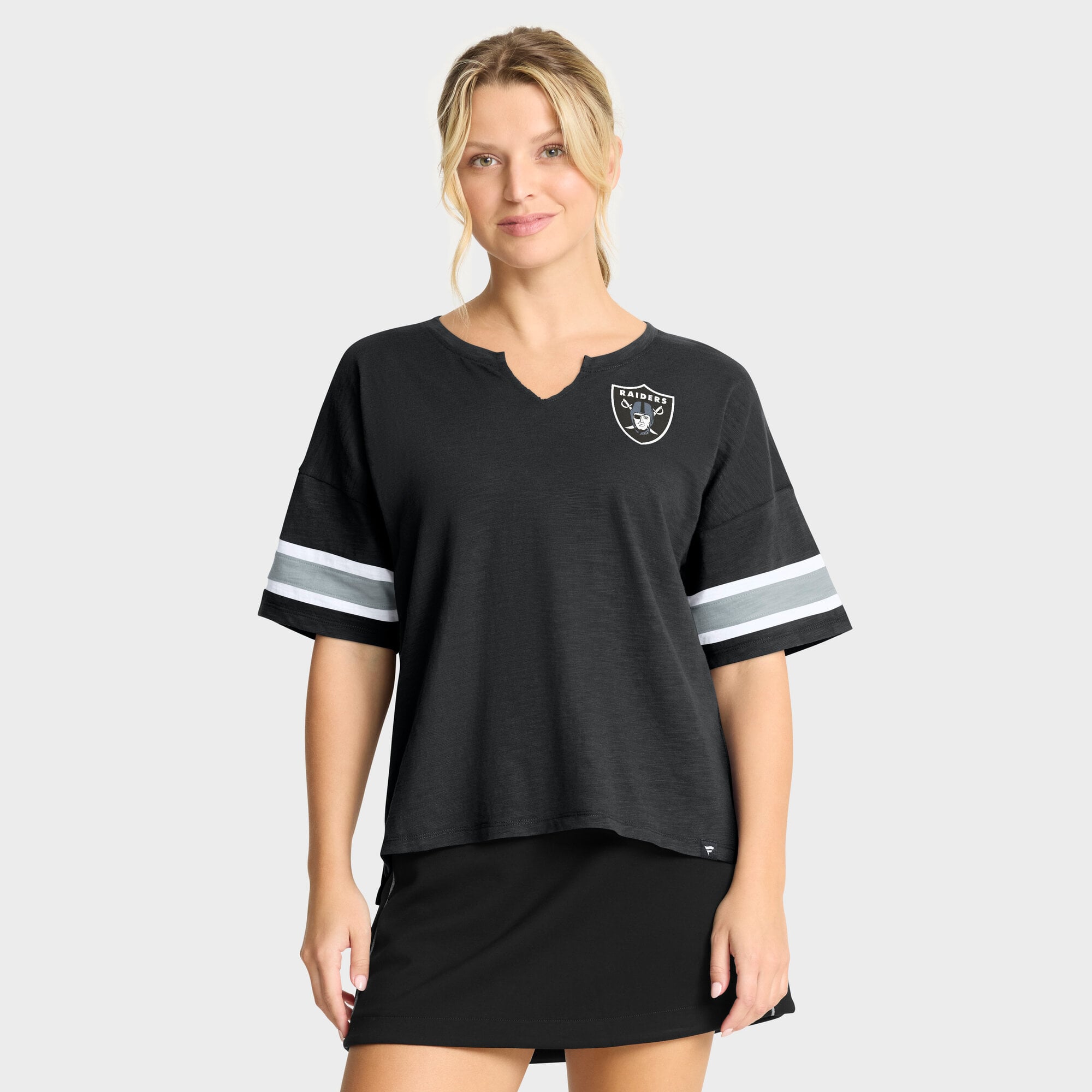 Women’s Fanatics Black Las Vegas Raiders Redzone Curl Route T-Shirt Women’s Fanatics Black Las Vegas Raiders Redzone Curl Route T-Shirt
