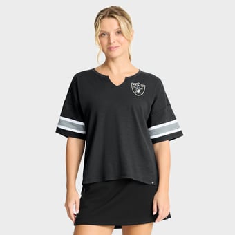 Women's Fanatics Black Las Vegas Raiders Redzone Curl Route T-Shirt